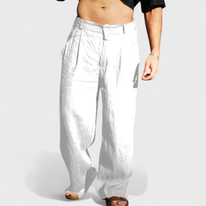 Nicola | Pantaloni in Lino Artigianale da Uomo