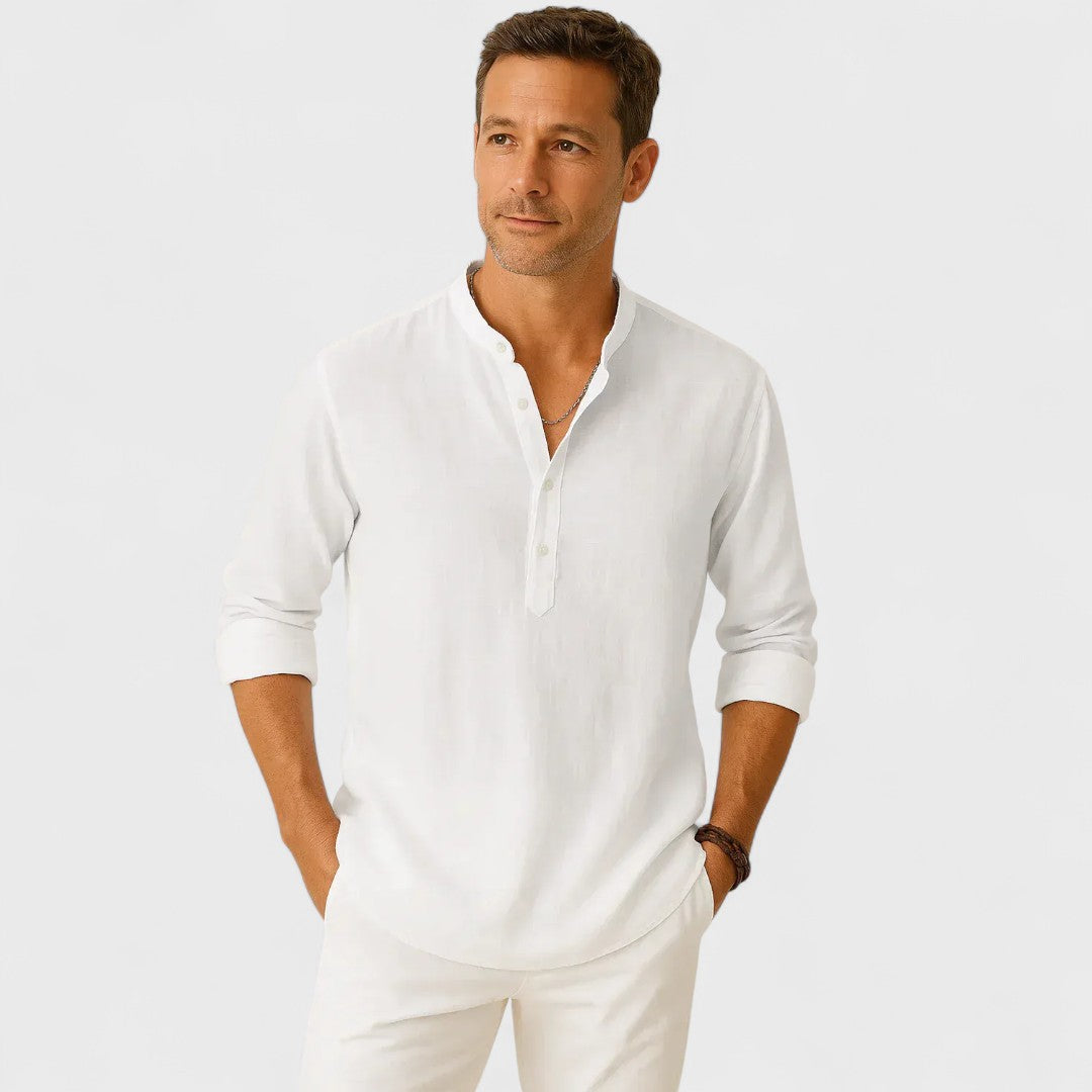 Davide | Camicia Artigianale in Lino da Uomo