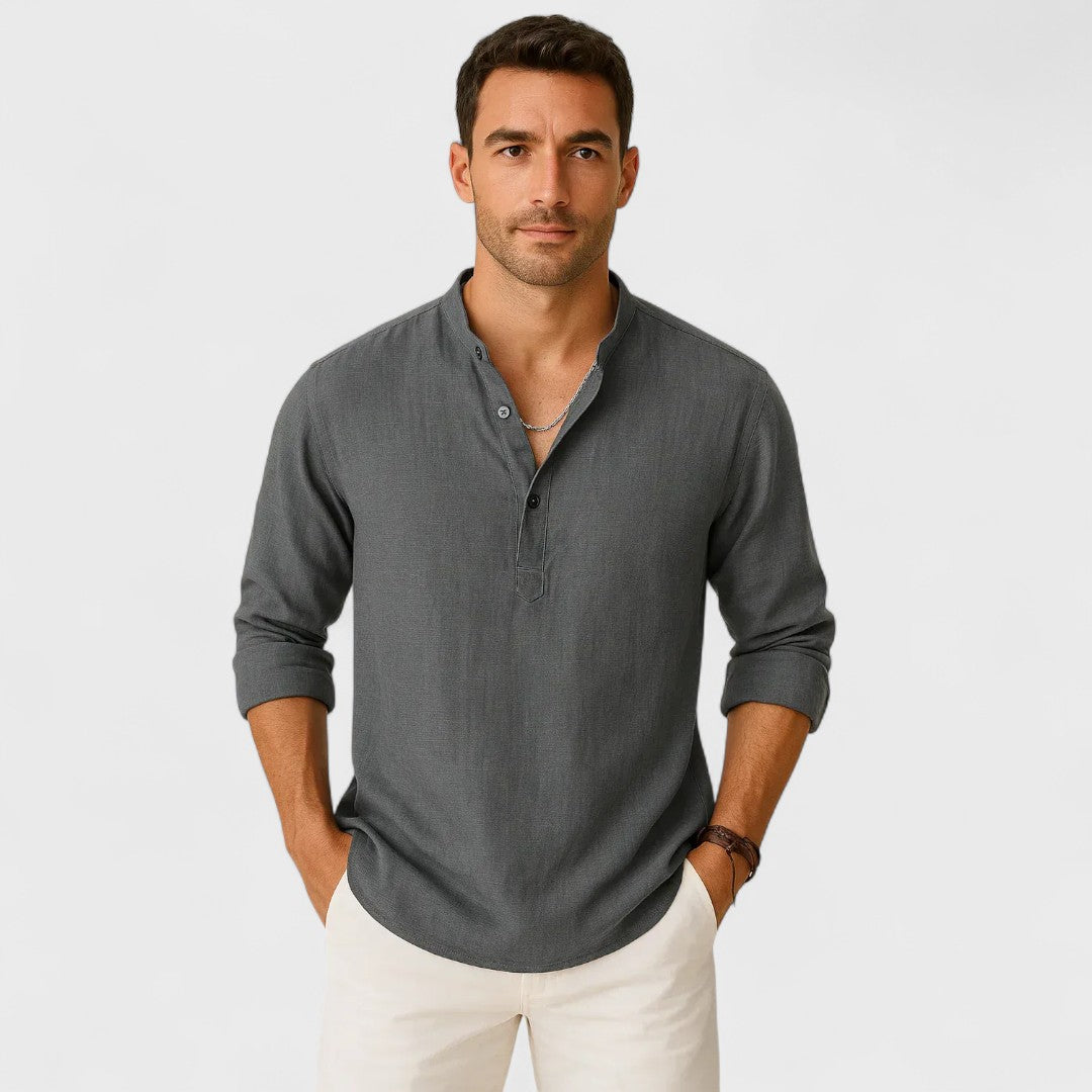 Davide | Camicia Artigianale in Lino da Uomo