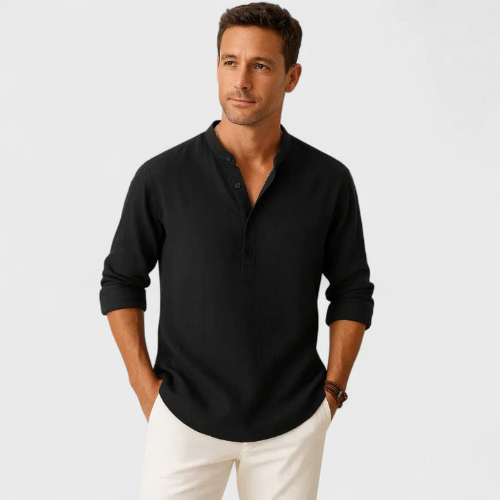 Davide | Camicia Artigianale in Lino da Uomo