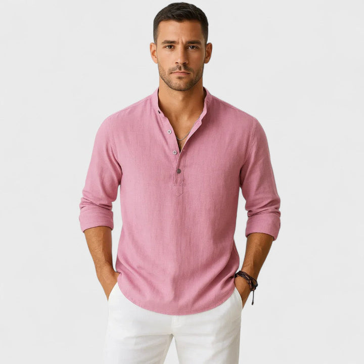 Davide | Camicia Artigianale in Lino da Uomo