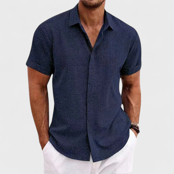Oscar | Camicia in Cotone Artigianale da Uomo