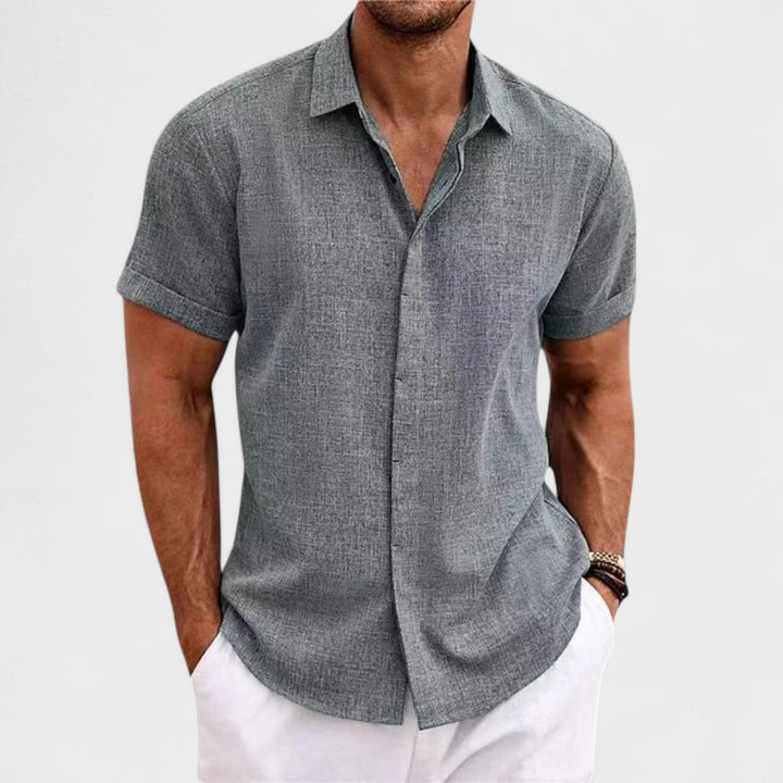 Oscar | Camicia in Cotone Artigianale da Uomo
