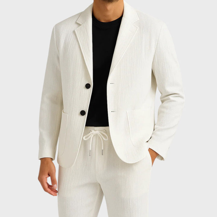 Horacy | Set Blazer in Lino Artigianale da Uomo