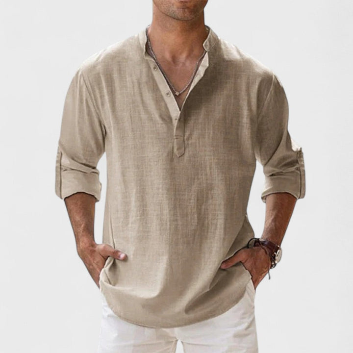 Alessandro | Camicia in lino Artigianale da Uomo